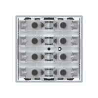 Taster KNX KAL f.8×Tasten 8×Betätigungspunkte LED grau