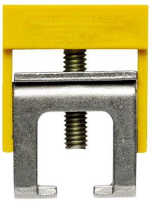 Vite staffa WM ZBE 6K GE/GN barra collettrice PA verde/giallo, montaggio diretto