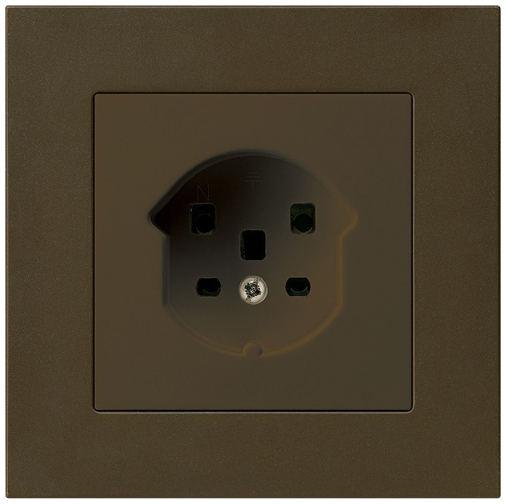 Prise ENC kallysto.pro T25 brun bornes à vis