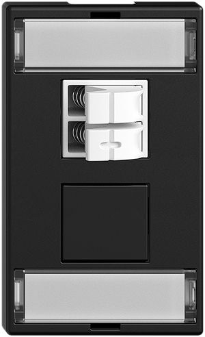 Prise audio INC 1×Feller FLF, a.kit d'inscription&connexion serrée Push Type, no