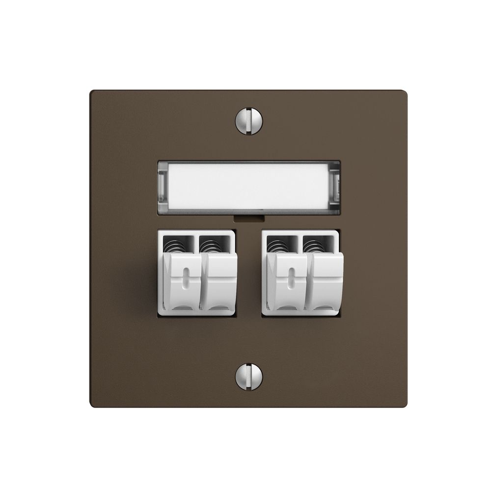 Audiodose Push Type EDIZIOdue F, 2×, Beschriftungsset, coffee