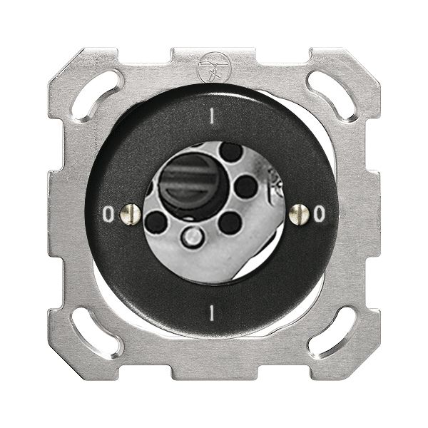 Interruttore rot. INC FH 0/2P nero per serrat.di sic. senza cilind