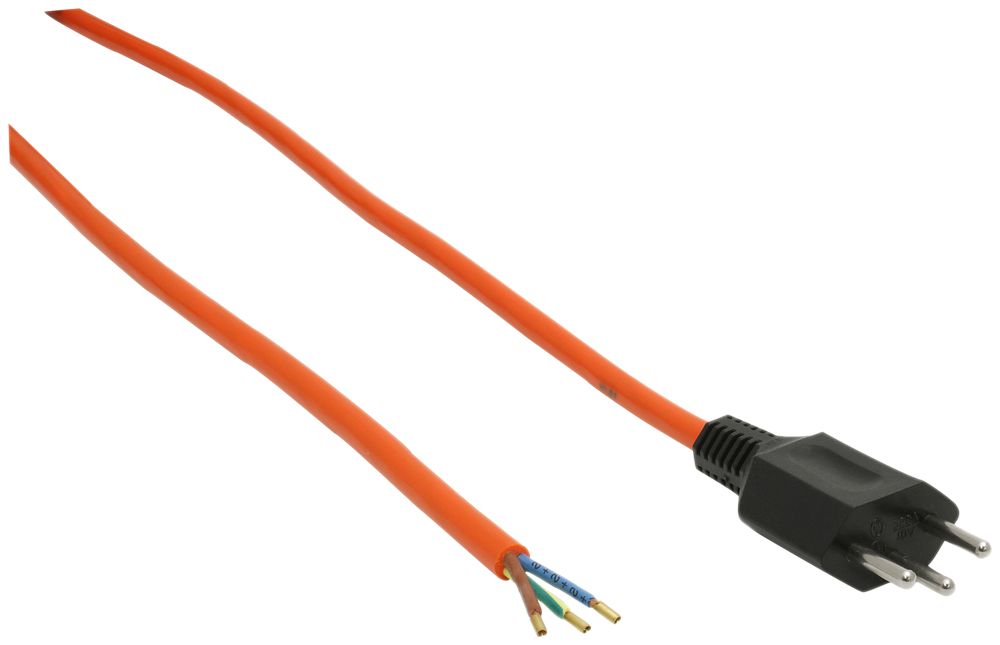 Anschlusskabel MAX HAURI PUR 10A 230V 3×1.5mm² Typ 12/Aderendhülse 5m orange