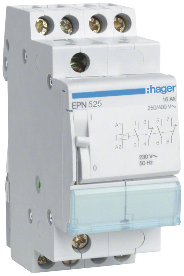 REG-Schrittschalter Hager 2TE 230VAC 110VDC 2 Öffner 2 Schliesser 0 Wechsler