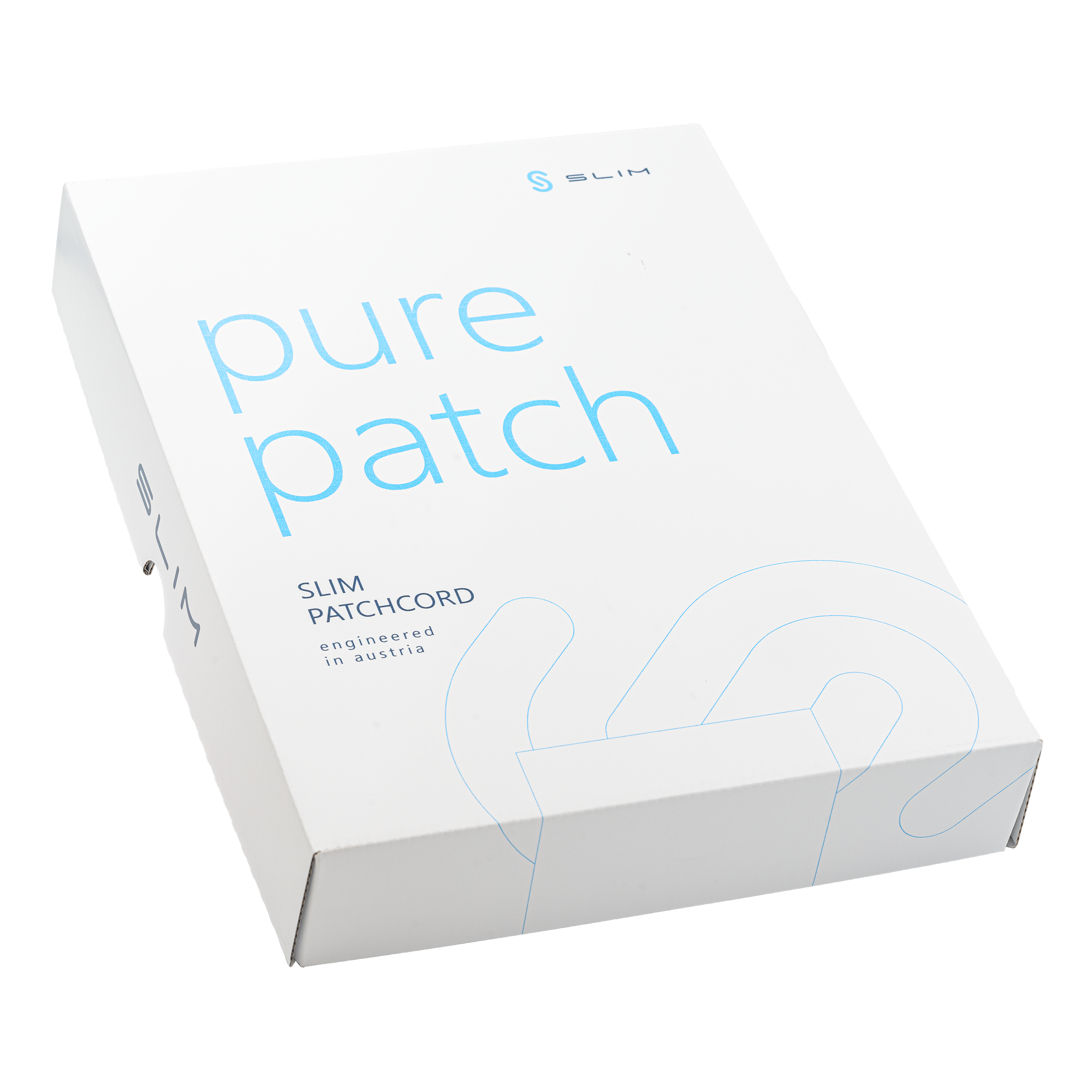 SLIM Patchkabel: 25cm, grau, 50-Pack Cat.6A, U/FTP, LSOH, Klinke unbrechbar