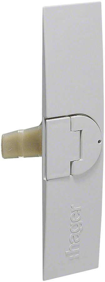 Türriegel Hager univers mit Klappgriff flach für Schränke IP43