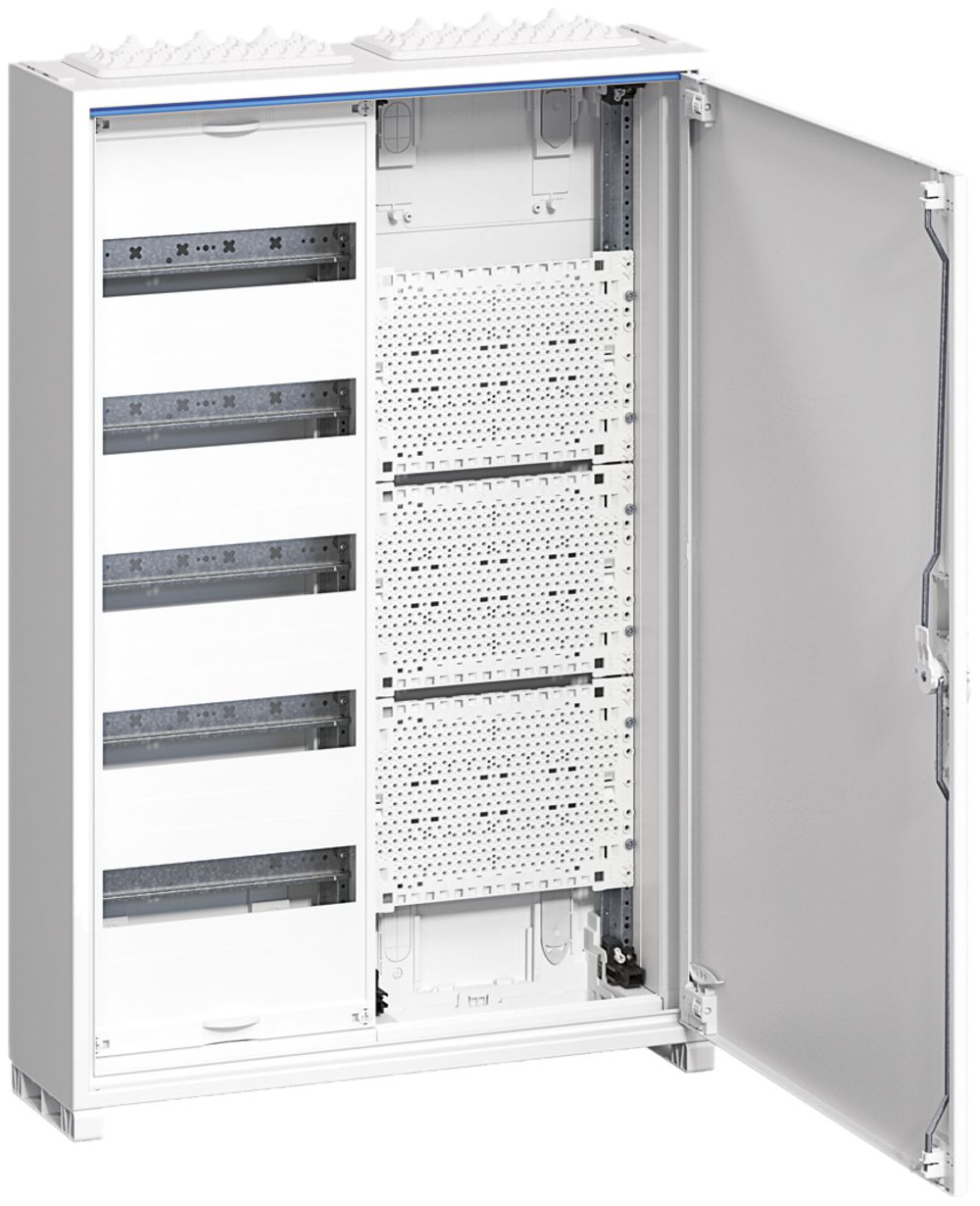 AP-Feldverteiler Hager univers 5-reihig 60TE Tür IP44 550×800×160mm