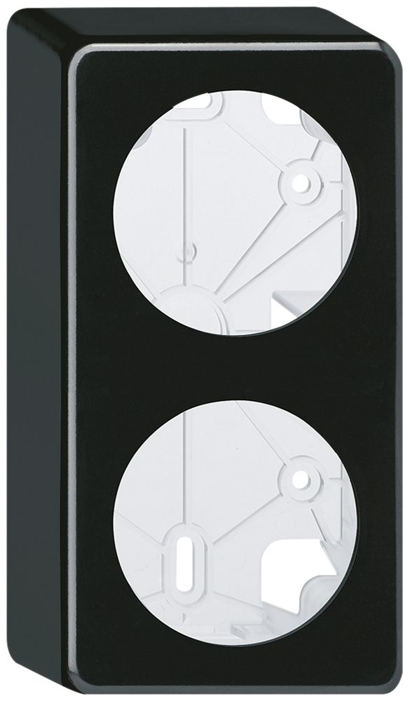 AP-Montageset basico I-I schwarz 2×Ø58mm