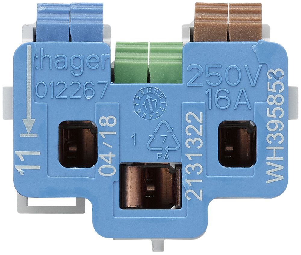 Interno per presa Hager, FLF 1×T13/23, E