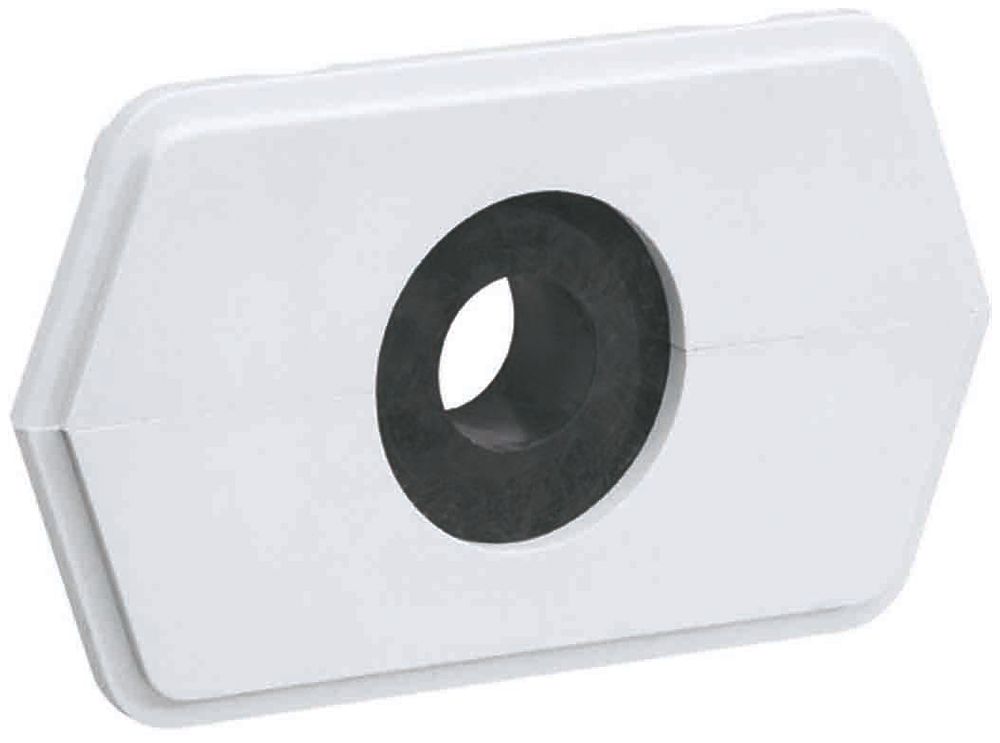 Placca passacavi Hager per weber.hse 1×Ø38mm con anello riduttore