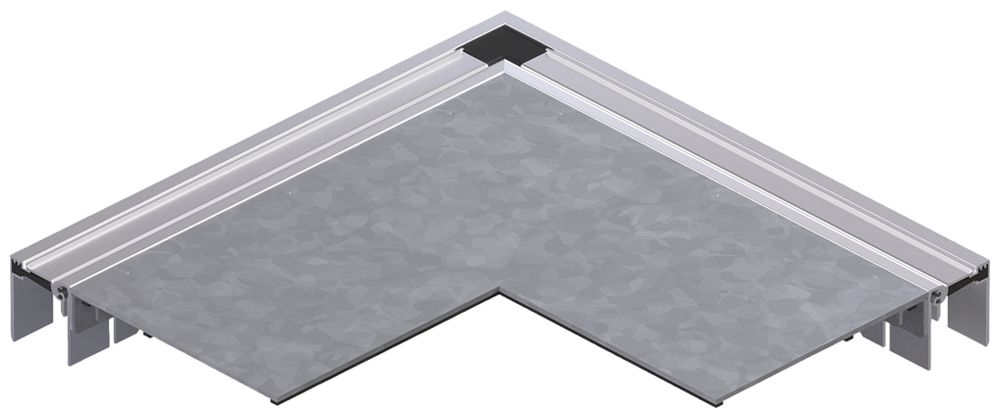 Angle plat tehalit BKB supérieur intérieur pour canal de sol 200×348×3mm