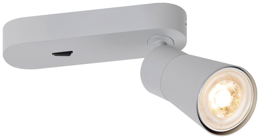 Spot SLV PURI 2.0 Cone CW GU10 1×6W DIM Ø55×150×87mm grau