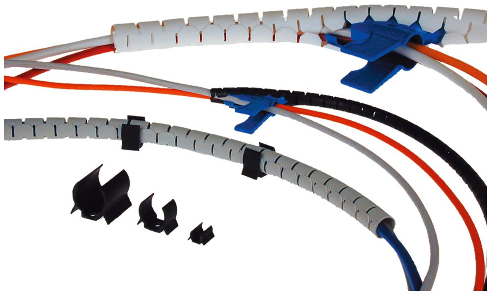 Guaina spirale Quick-Tube 20mm nero, 30m in scatola con 1 utensile