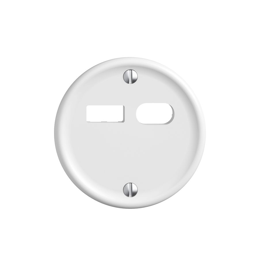 Montageset Feller STANDARDdue für Steckdose USB 18W Typ A + Typ C weiss