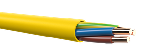 Installationskabel FE05C 3×6mm² LNPE gelb Cca