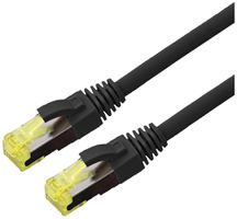 Cavo patch RJ45 ROLINE Stranded cat.6A S/FTP AWG26 LSZH nero 1m