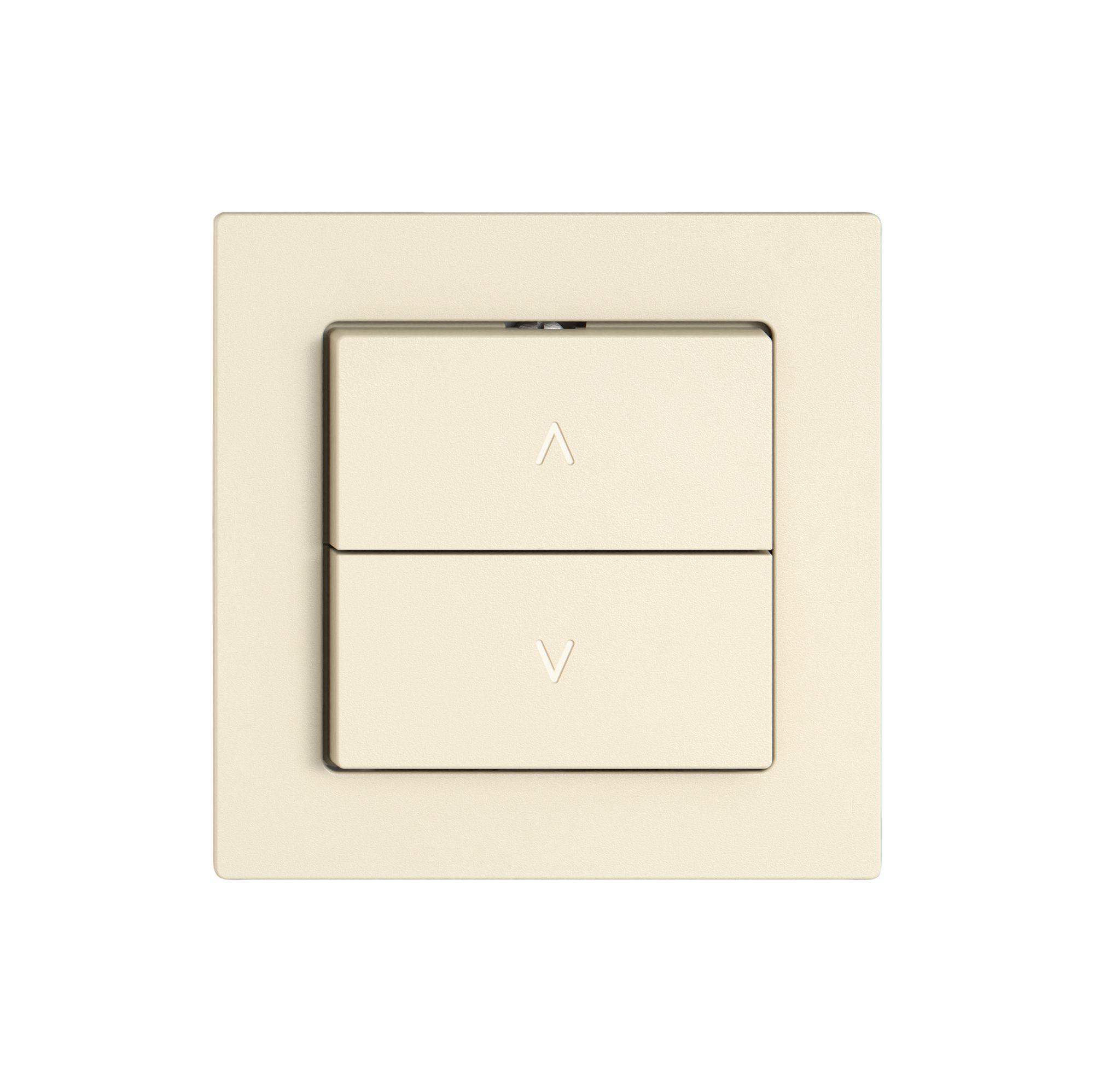 Storentaster EDIZIO.liv SNAPFIX® 10A 250V 2 Tasten 1 Kanal cr