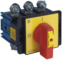 Interrupteur sectionneur INC 3P p.mont.front., 160A, 0-1, arg,88×88mm,verr.ro/jn