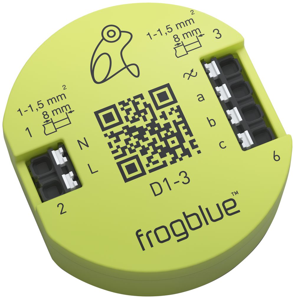 EB-RF-Dimmaktor frogblue frogDim1-3, 1-Kanal 230V 300W, 3 Eingänge