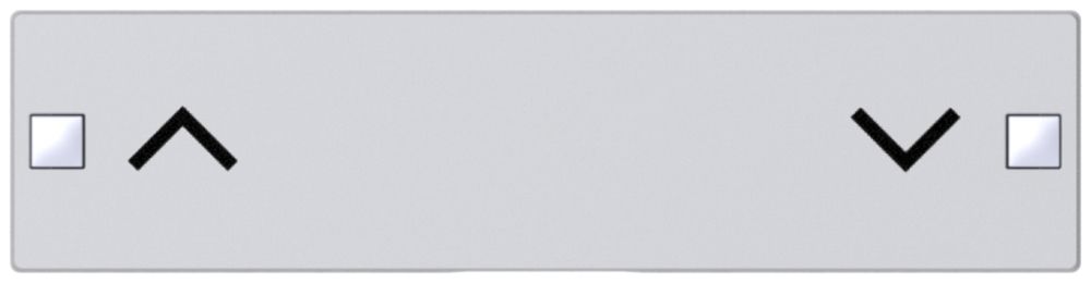 Taste SIDUS 4/8f zu Tastsensor mit Pfeil auf/ab, alu