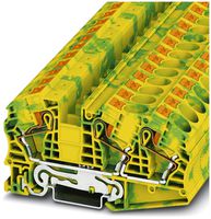 Schutzleiterklemme 0.5…25mm² 3×Push-In grün/gelb