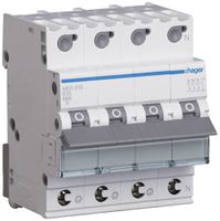 Leitungsschutzschalter Hager MCB quickconnect 4P 415V Typ B 16A Icn 6kA 4TE