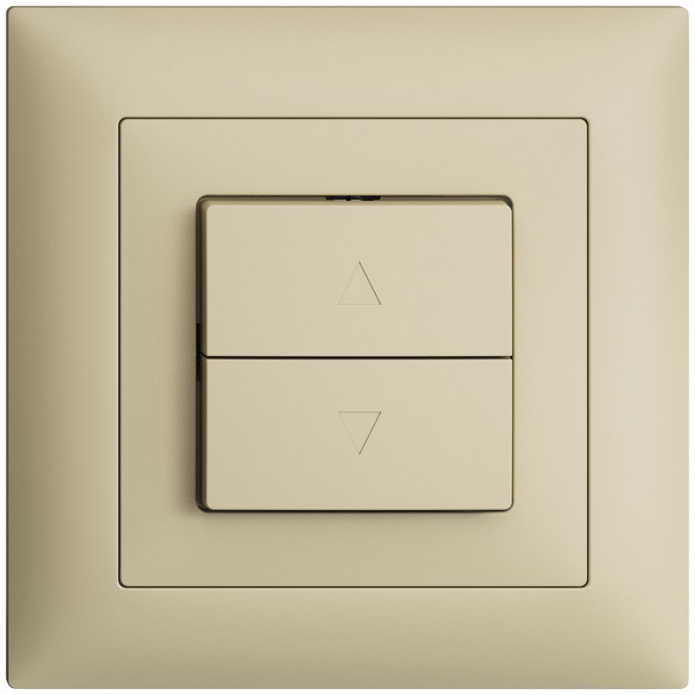 UP-Frontset EDIZIOdue FMI vanille für Storentaster/-schalter