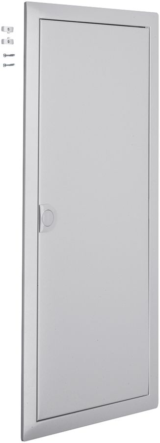 Cadre avec porte Hager volta 4-rangées 348×755×9mm IP00 argent