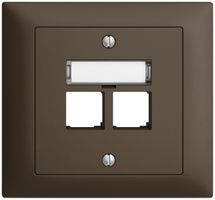 EB-Montageset S-One EDIZIOdue FKE für 2×RJ45 gerade, coffee