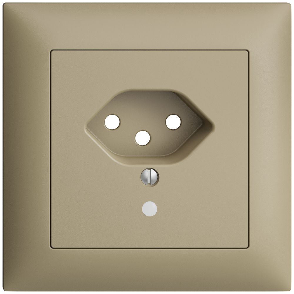 UP-Frontset EDIZIOdue T13 sand 88×88mm mit Linse