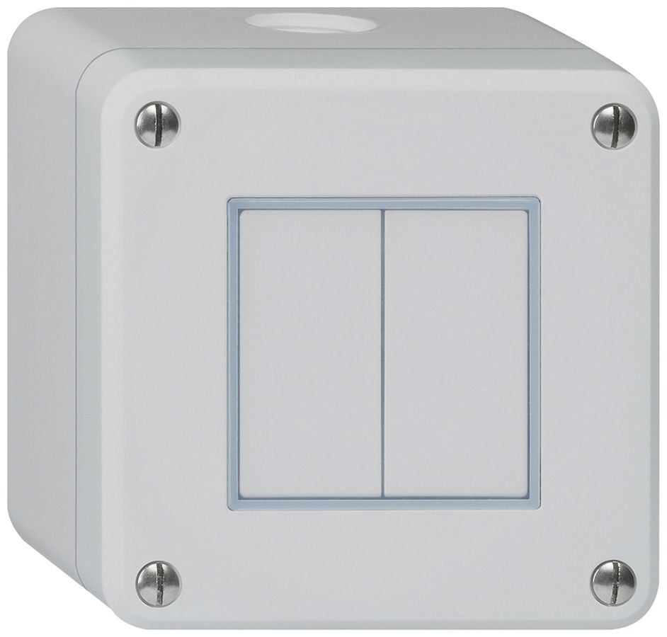 AP-Drucktaster robusto IP55 2×1P grau