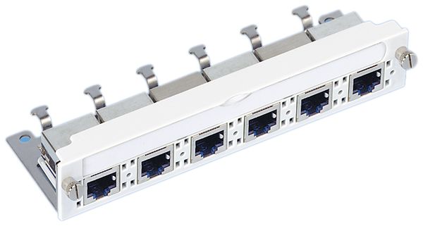 Elemento universale JK freenet R&M 6×RJ45 cat.6(Real10) schermato
