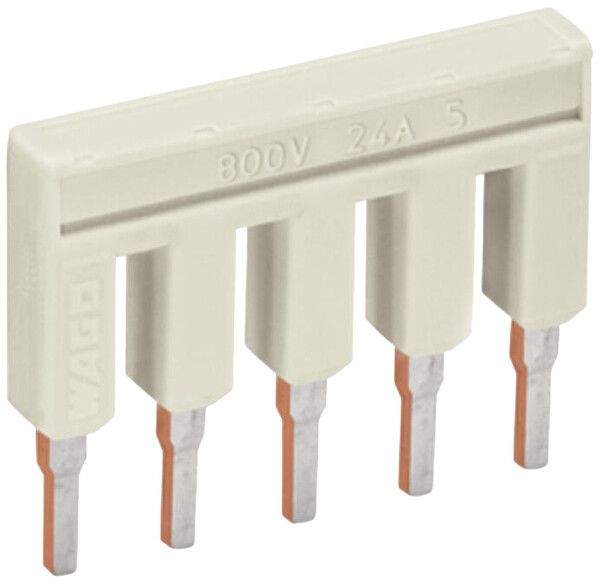 Connexion transversale WAGO TOPJOB S 5×gris pour série 2002