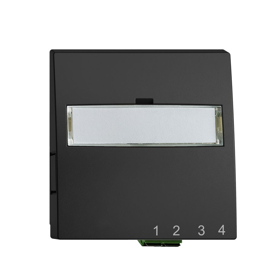 UP-Anschlussdose FTTH EDIZIOdue FH 1×LC APC Duplex F schwarz