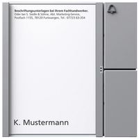 Module de touches Siedle a.porte-étiquette 1 touche d'appel a.symb.sonnerie arg