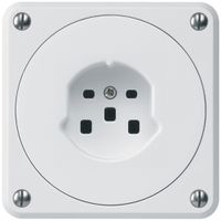 Prise ENC HA robusto type 25 avec bornes enfichables blanc