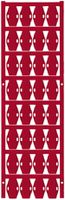 Marcatore di cavo Weidmüller MultiCard VT SFX p.Ø7…40mm 23×10mm PA66 rosso