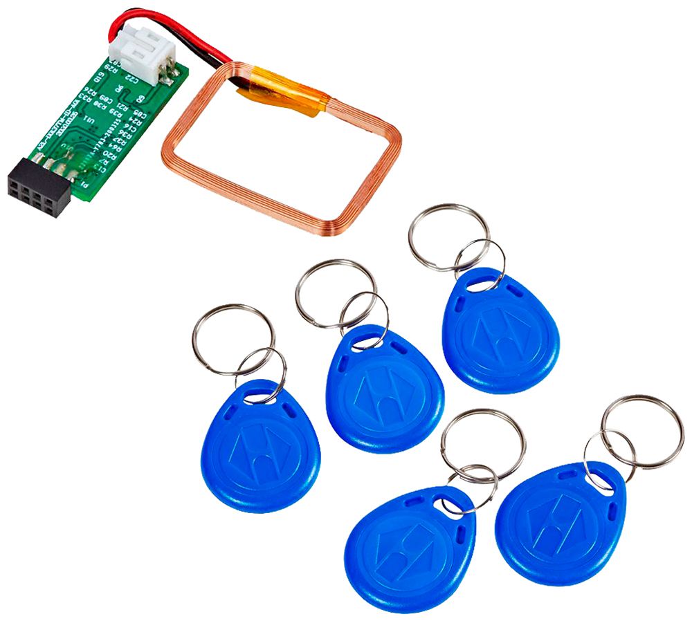 Module de contrôle d'accès Urmet avec clés 3×bleu 1×jaune 1×rouge