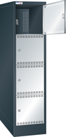 Akku-Ladeschrank mit Fächern (B×T×H) 415×580×1790 mm 1×4 Fächer