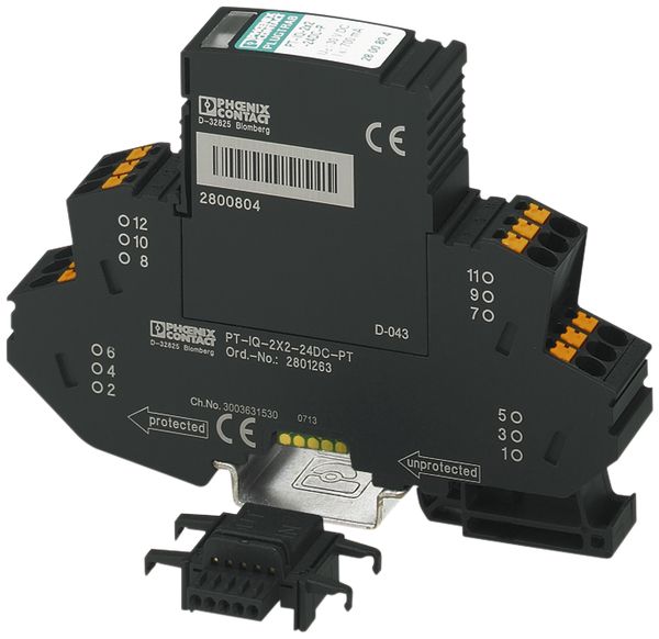 Dispos. scaricatore di sovrat. PX PT-IQ-2X2+F-48DC-PT