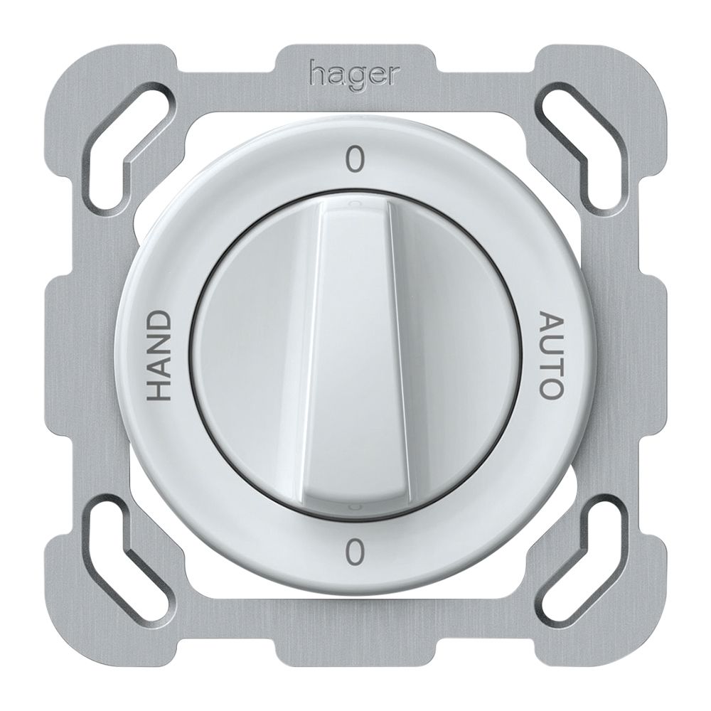 Interrupteur rotatif ENC origin commut.2/1L 16A 250V 0-AUTO-0-HAND 77×77mm bc