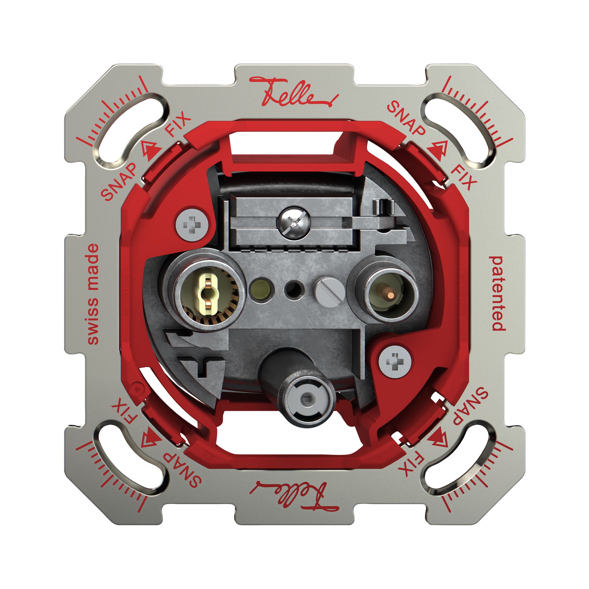 UP-Antennendose TV-R-SAT Feller SNAPFIX® DB53 Stichdose