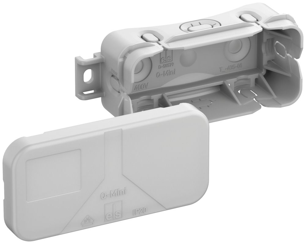 AP-Abzweigdose Q-Mini-L 89×43×34mm, IP20, grau