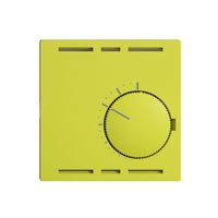 Frontset EDIZIOdue lemon 60×60mm für Raumthermost. ohne Schalter