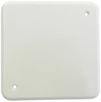 Abdeckplatte Gr.II weiss, 2 Ecklöcher 106×106mm weiss