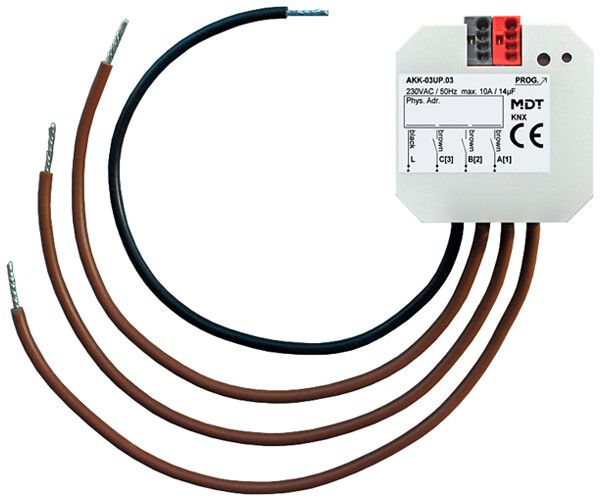 Actionneur-commutateur KNX INC MDT AKK-03UP.03 3-can 10A 230V