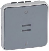 Leuchtwippschalter PLEXO 0/2L Orientierung grau