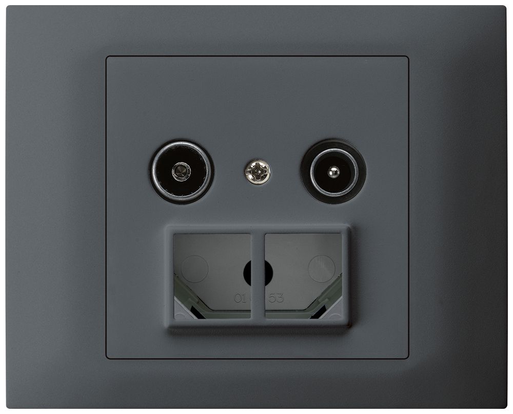 EB-Antennendose TV-R HMS kallysto 23dB anthrazit