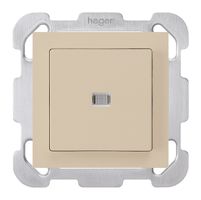 Pulsante luminoso INC kallysto A-R/1P beige