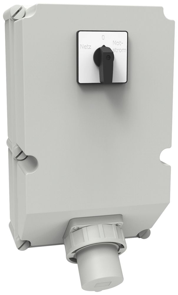 AP-Notstrom-Einspeisung Bals mit Umschalter 63A 5P 50V 1h IP67 460×276×228mm